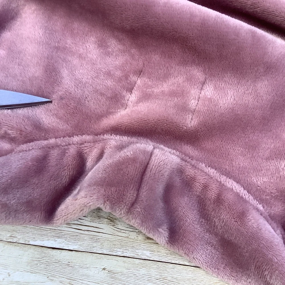 UGG Marlow Double Fleece Plush Robe Long  in Dusk Pink M Medium - Picture 11 of 13